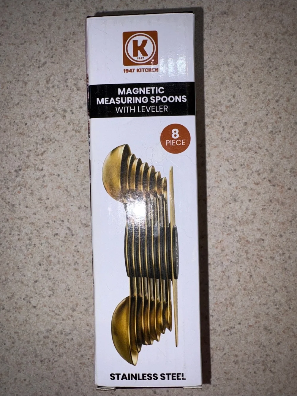 Magnetic Stainless Steel Measuring Spoons - 8 Piece